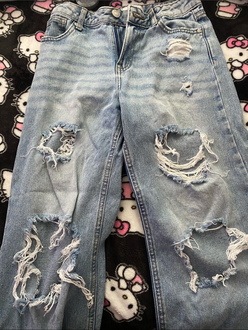 Urban Outfitters Light Blue Distressed Kids' Jeans
